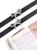 کمربند طرح پاپیونی نگینی P50